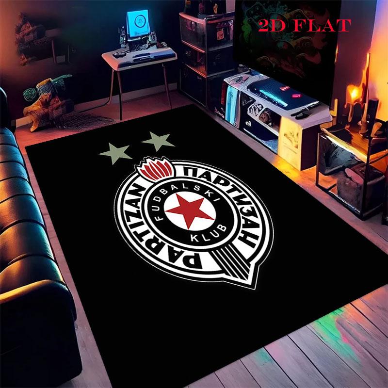 Partizan logo Carpet Rug for Living Room Bedroom Home Sofa Decoration,Kids play Nonslip Floor Mat