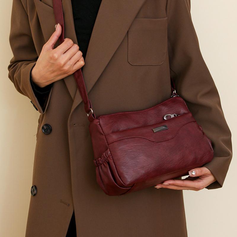 Soft PU Leather Luxury Handbags Purses Women Bags Designer Shoulder Crossbody Bag For Female Branded 2024 Winter Trend Messenger Bags