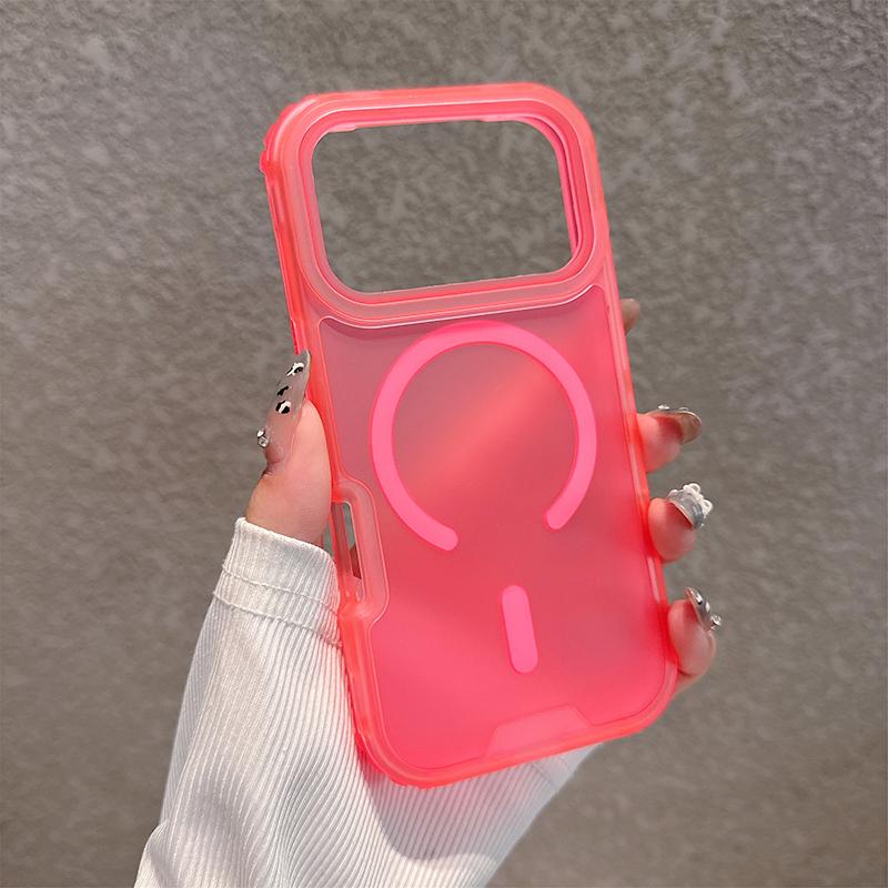 Matte Candy Magnetic Wireless Charging Transparent Case For iPhone 17 Air 17 Pro Max For Magsafe Shockproof 3 in 1 Armor Cover