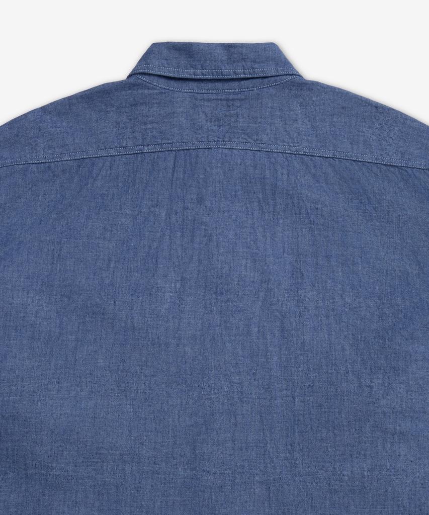 Oeoseullou Relaxed Fit Work Shirt - Chambray / 01827084