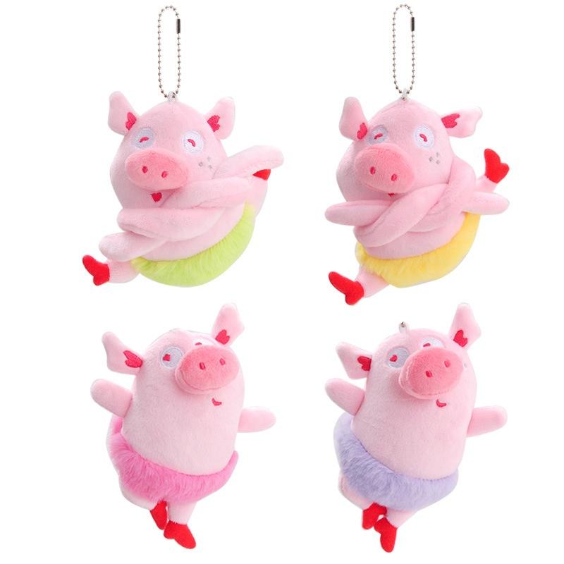 Милый Show Show Поросенок Балетный Танец Плюшевая Игрушка Подвеска Мультяшная Кукла Свинка Украшение для Сумки Подарок