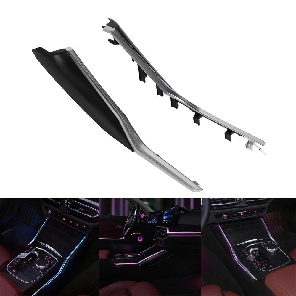 2Pcs For 19-23 BMW G20 G21 G80 G81 G82 LED Trim Center Console Ambient Lighting