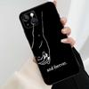 BFF Лучшие друзья навсегда Черный чехол для телефона Для iPhone 17 Pro Max 16 15 14 11 12 13 Pro Max mini 15 16 Plus 16e 17 Air Cover