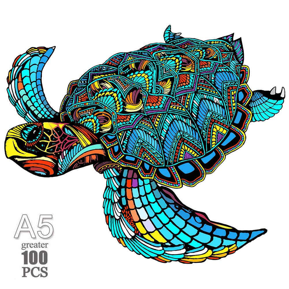 Нетоксичная деревянная головоломка с животными для взрослых и детей A3 A4 A5 3D дерево DIY поделки в форме Рождественский подарок Деревянная пазл-головоломка Подарки Новое