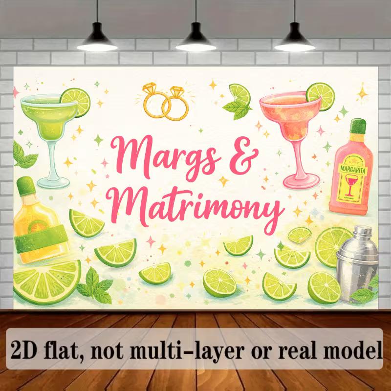 2D "Margs & Matrimony" Engagement & Bachelorette Photography Background