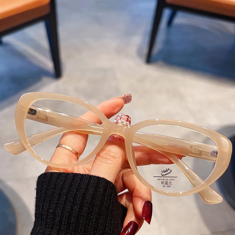 Vintage Anti Blue Light Optical Cat Eye Glasses Women For Female Myopia Prescription Frame Luxury Brand Designer Frames
