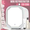 Beauty Fridge  Mini Portable Refrigerator For Cosmetics With Mirror Skincare Makeup Cooler Warmer Freezer For Car Home 8L 220/12V