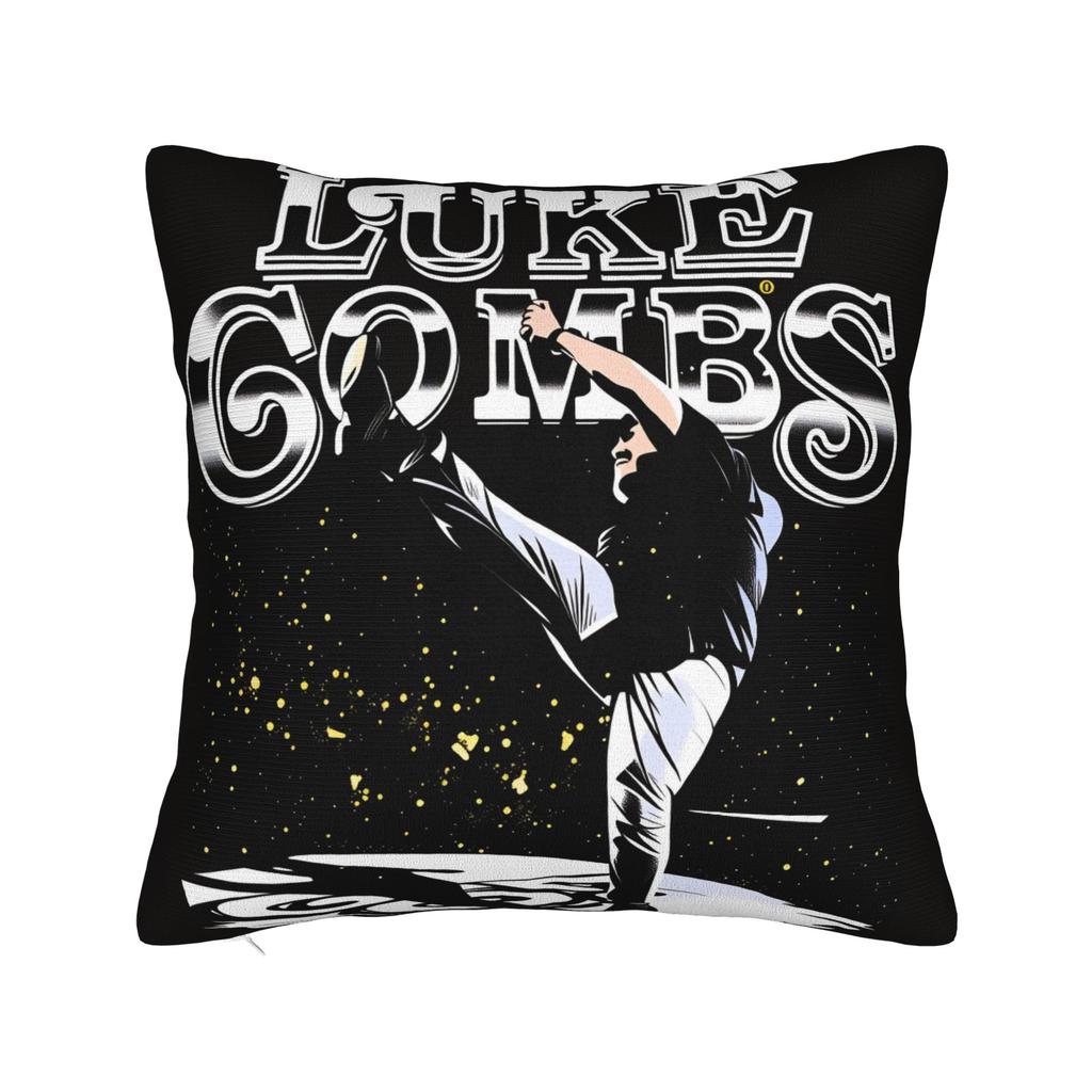 L-Lukes Combss Country Music Pillow Cover Graphic Cushion Cover Novelty Pillow Case For Living Room Chair