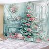 Рождественская елка, снежный пейзаж, гобелен, настенное украшение для вечеринки, фестиваля, спальни, офиса, гостиной, домашний декор, украшение стены