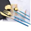Высокое качество 24 шт., набор столовых приборов из черного золота, нож, вилка, чайная ложка, столовые приборы, зеркало, посуда из нержавеющей стали, кухонное серебро в западном стиле