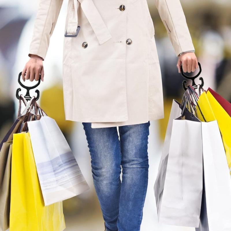 Пластиковый вешалка для продуктовых пакетов с быстрой установкой Дизайны Для тележек для покупок Колясок Двери