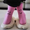 New Tide Brand Behind Crying Face A B Socks Creative Funny Sports Pure Color Couples Socks Tide Cotton Socks Men Women