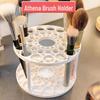 Makeup Brush Stand: Creative Desktop Storage Rack with 45 Holes for Cleaning, Drying, and Large Capacity Organizing