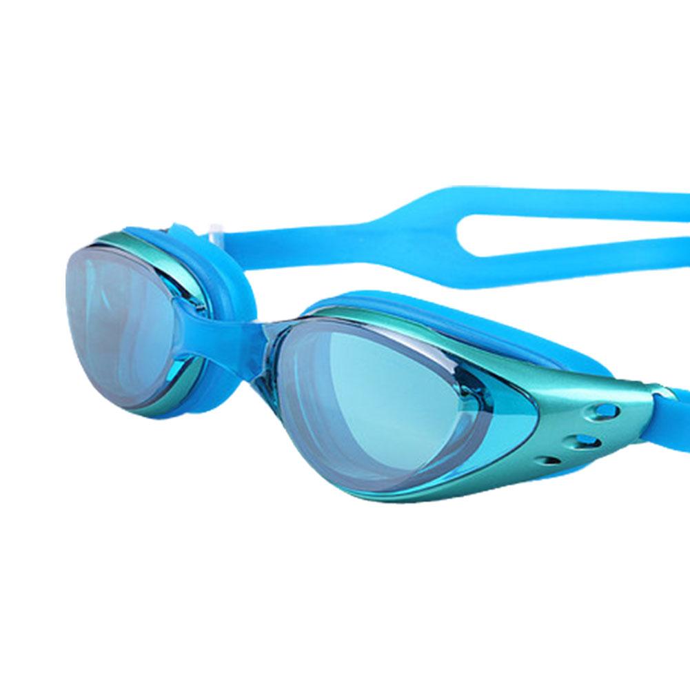 Очки для плавания для взрослых мужчин и женщин, водонепроницаемые и антизапотевающие, с гальваническим покрытием, с большой оправой, очки для плавания T6D3