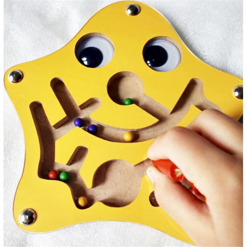 Магнитная игрушка-лабиринт: Мраморный баланс, управляемый ручкой, для детей 3+ - Улучшает концентрацию и когнитивные навыки