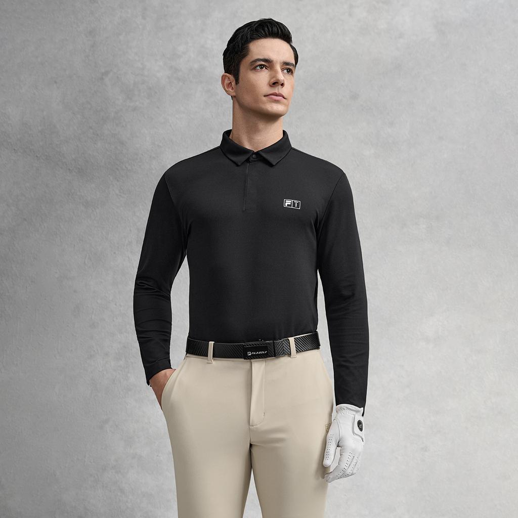 Men's Shirt FILA Golf Polo Shirt Men's Pitch Black