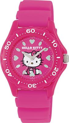 Женские аналоговые часы Citizen розового цвета Hello Kitty из полиуретана Q&Q, Дизайн, Водонепроницаемые, Ремешок, VQ75-430
