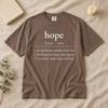 Hope Definition Shirt, Minimalist Christian Gift, Faith Tee, Comfort Colors® 1717 Garment Dyed Tee