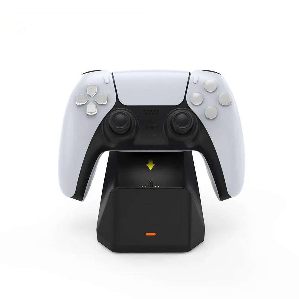 Для игрового контроллера PS5 Одноместная зарядная станция P5 Беспроводное Bluetooth-зарядное устройство для ручки PS5 Быстрая зарядка