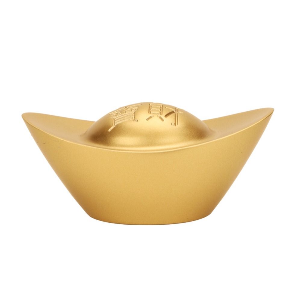 Pure Copper Gold Ingot Solid Desktop Ornaments Simulation Treasure Bowl Ornament Living Room