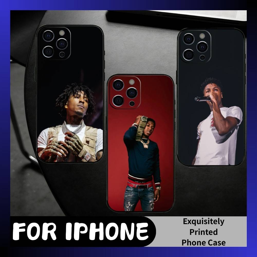 LIL-TOP Y-YoungBoy Рэпер Чехол для телефона для iPhone 17, 16, 15, 14, 13, 12 Plus, Max Мягкий силиконовый Черный чехол