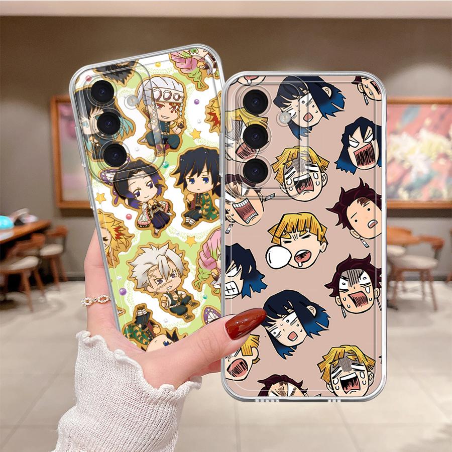 Чехол для Samsung Galaxy A57 A34 A35 A54 A15 A25 A51 A36 A37 A52 A17 A56 A26 A24 A14 A16 A52 A55 Чехол для телефона D-Demon S-Slayer