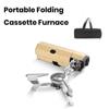 Lightweight Folding Camp Stove Khaki Camping Stove Butane Outdoor Camping Stoves  Travel