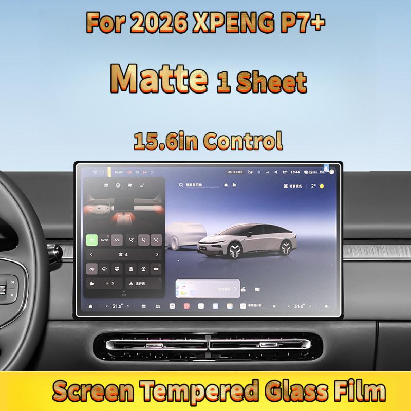 For XPENG P7+ 2026‑2026 8.8/15.6Inch Car Interiors Screen Tempered Glass Film Anti‑Scratch Anti‑Fingerprint Anti‑Grease