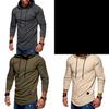 Classic Men Top T-shirt Long Sleeve Slim Fit Hooded Sweatshirt With Premium Materials