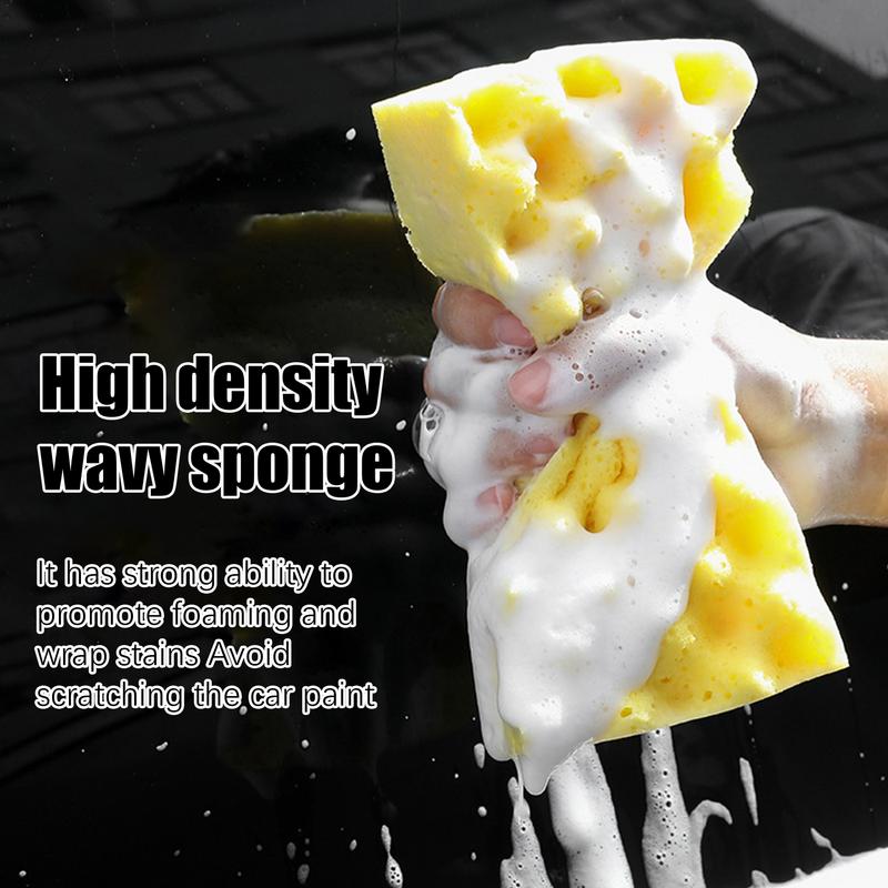 Большие губки для мытья автомобиля, впитывающий аппликатор для шин, устойчивый к царапинам, портативная губка для колес для ванной комнаты, мотоцикла