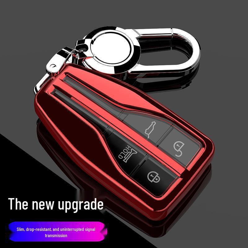 Premium Hongqi H9/HS5/HS7 Key Case with Male Buckle - Elegant Interior Car Decoration for Women