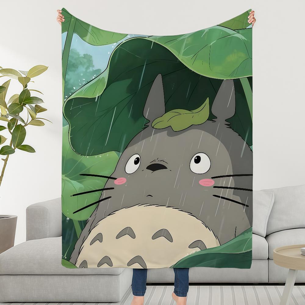 Classic Cartoon T-Totoro-S Cute Blanket Soft Warm Furry Throw Super Kids Toys Bed Sofa Car Cradle