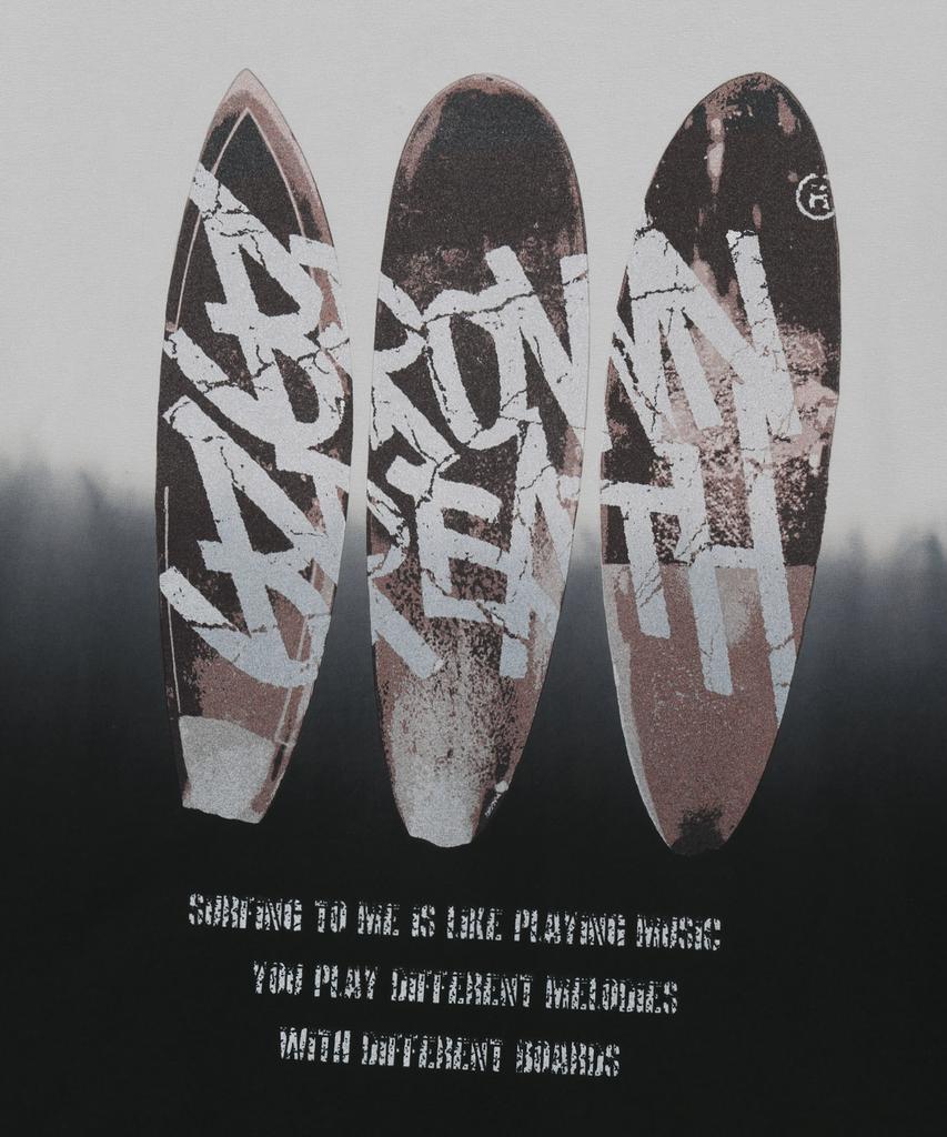 Футболка с логотипом BROWNBREATH Surfing Board - Угольный