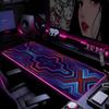 Геометрический Креативный Дизайн Коврик для Мыши Mousepad HD Печать Компьютерные Игроки Блокировка Края Нескользящий RGB Коврик для Мыши XXL90x40см Клавиатура