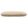 Back Cushion Cream 100 x 50 cm Microfiber Fabric