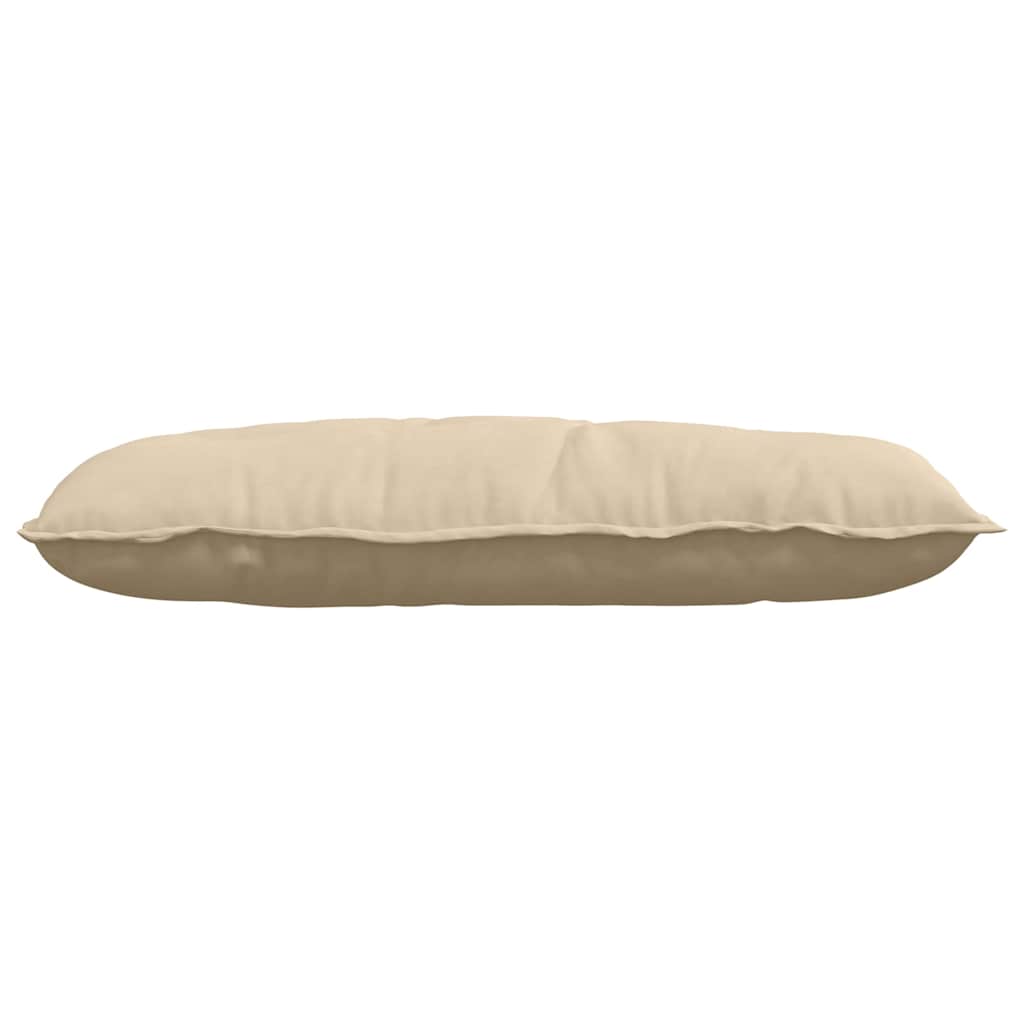 Back Cushion Cream 100 x 50 cm Microfiber Fabric