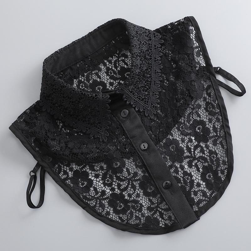 Поддельный воротник, женский универсальный поддельный воротник, весенняя кружевная дышащая повседневная рубашка, поддельный воротник, кружевной кукольный воротник