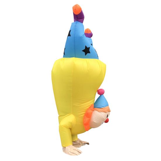 Easter Inflatable Handstand Clown Costume Funny Adult Cosplay Party Outfit Suit