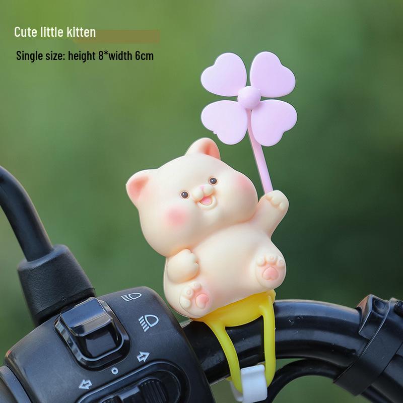 Cartoon Bicycle Cute Bamboo Dragonfly Tie-on Ornament for Motorcycle & Electric Car Decoration