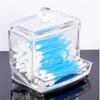 Jewelry Organizer Case Acrylic Cotton Swabs Storage Holder Box Portable Makeup Cotton Pad Cosmetic Container