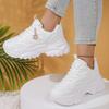 Женские повседневные спортивные кроссовки большого размера, дышащие, на толстой подошве, удобные, модные кроссовки для бега
