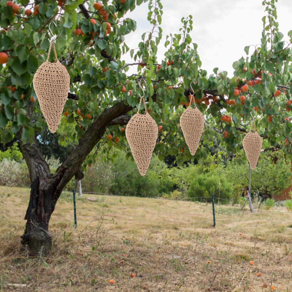 Вязаное крючком приманка для осиного гнезда, поддельное гнездо шершней, отпугиватель поддельных шершней, подвесная приманка для осиного гнезда в подарок на новоселье