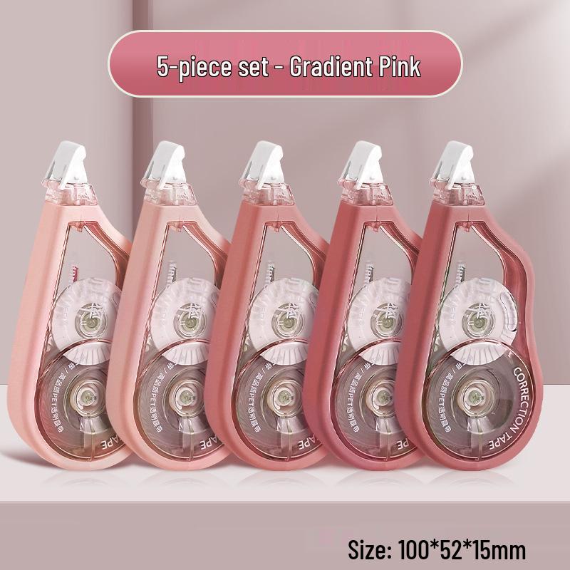 Drop-Resistant Gradient Correction Tape, 100m: Portable and Cute Stationery Essential