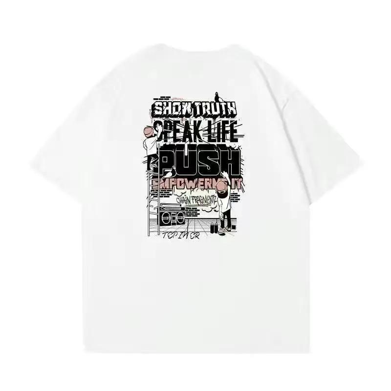 Винтажная женская футболка оверсайз