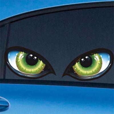 1/2 шт. Наклейки на автомобиль 3D Стерео Светоотражающие Кошачьи Глаза Наклейка на автомобиль Креативная Наклейка на зеркало заднего вида Декали Универсальные Наклейки для глаз