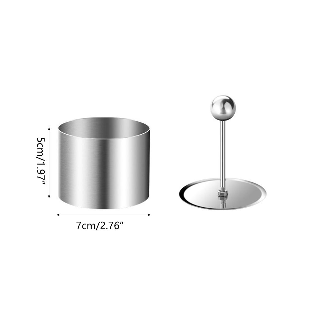 Форма для риса из нержавеющей стали Формы для холодных блюд Формы для тирамису Удобный инструмент для формирования торта Практичные пищевые кольца Штамп