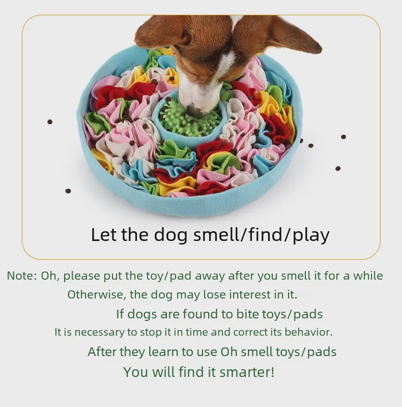 Коврик для обнюхивания домашних животных через границу: Игрушка для хранения еды, снимающая стресс и обучающая для кошек и собак, всесезонная игра и взаимодействие