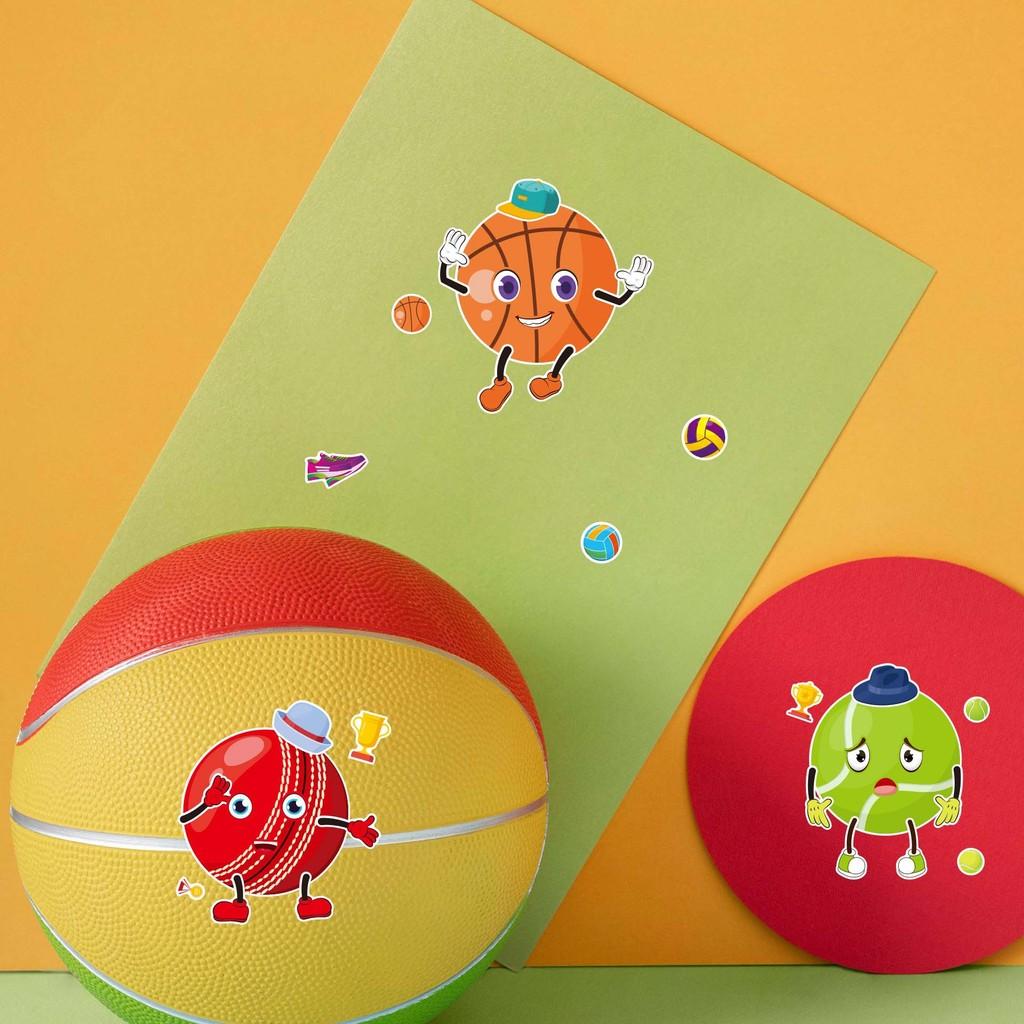 Cm2405017 Cartoon Soccer Basketball Kids Interactive Fun Puzzle Sticker Pack For Diy Projects And Family Activities