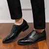 Oxford Shoes for Men Black Luxury Patent Leather Wedding Shoes Office Men Work Shoes Pointed Toe Derbies Sapatos Masculinos