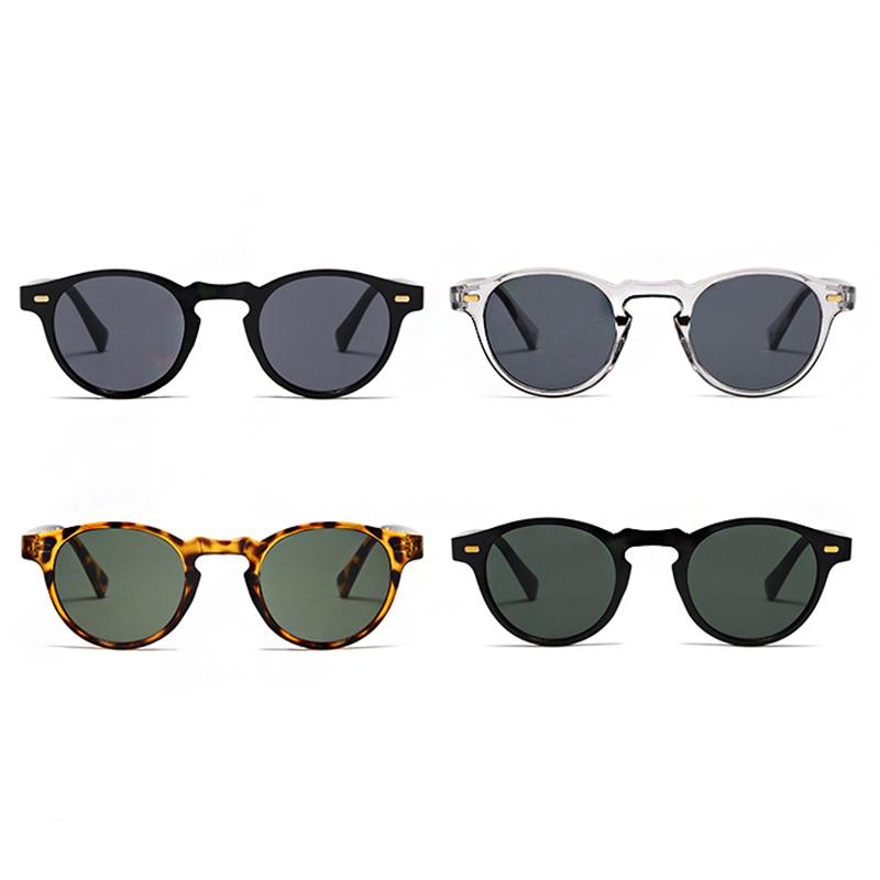 Men Round Sunglasses Men Women Sun Glasses Leopard Frame Women Anti Glare Summer Eyeglasses